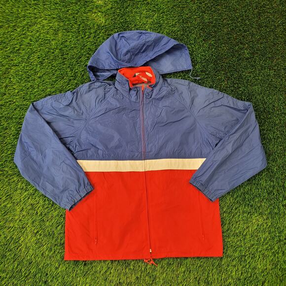 Vintage 80s Woolrich Windbreaker Zip Jacket M/L 23x27 Baggy - Picture 1 of 16